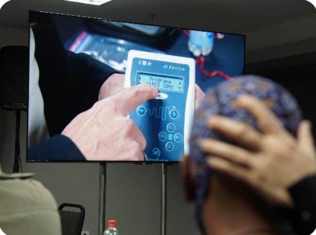 Tecnologia de neuromodulação em aula